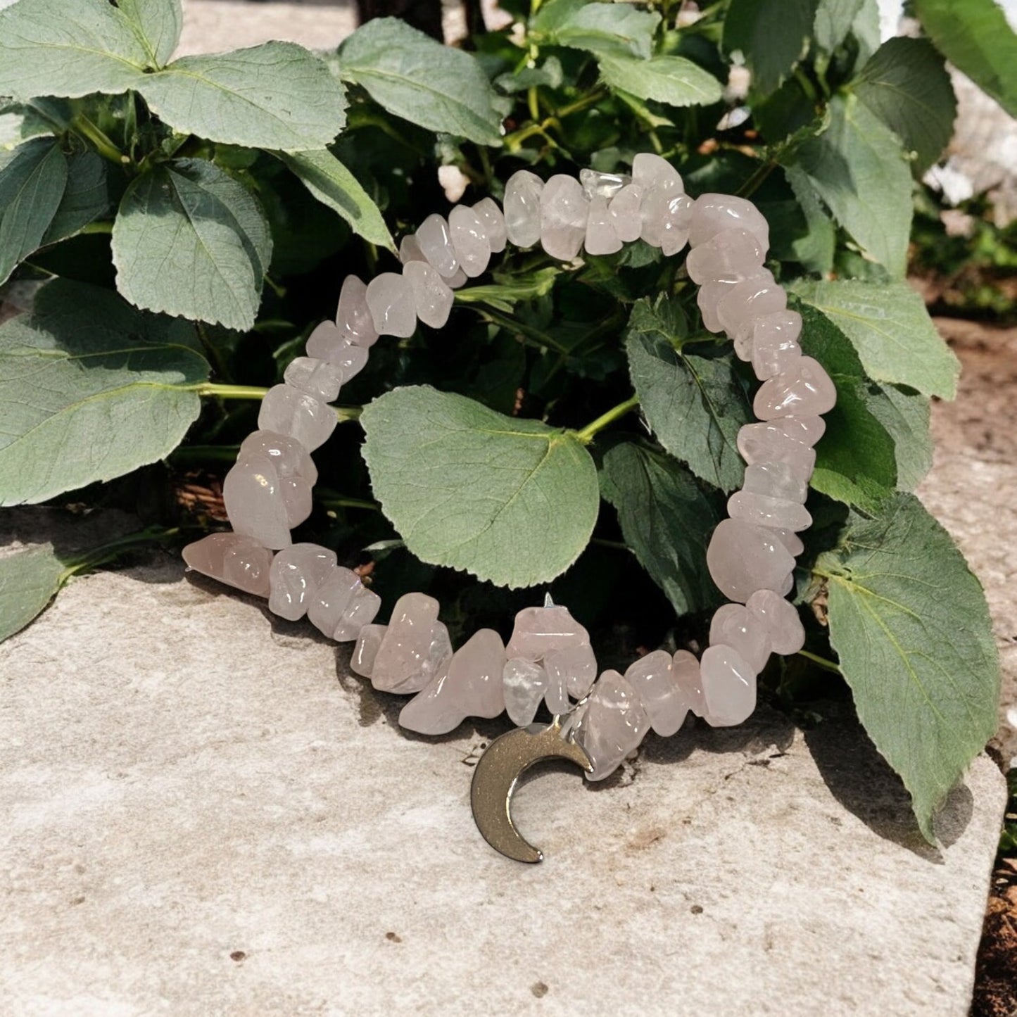 Chip Rose Quartz Bracelet