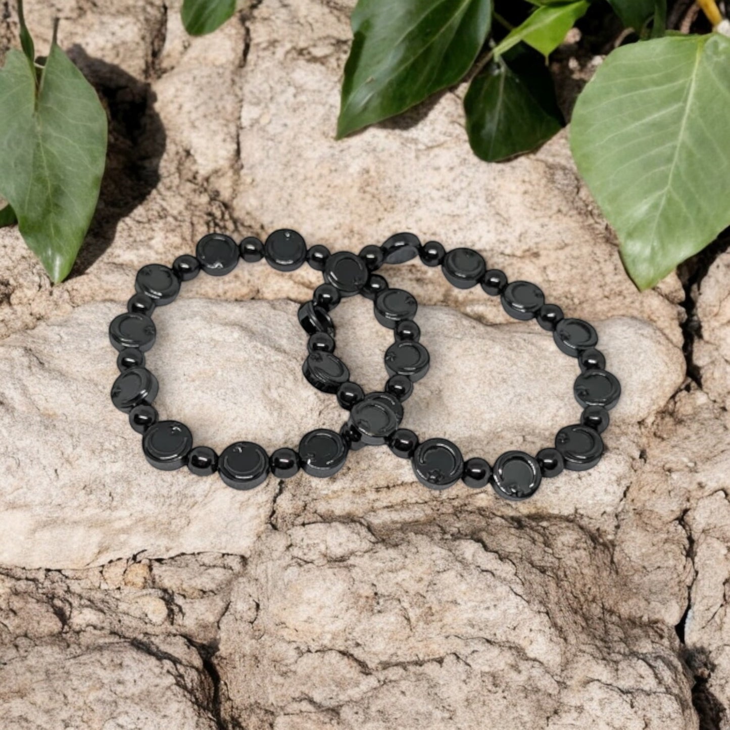 Moon Hematite Bracelet
