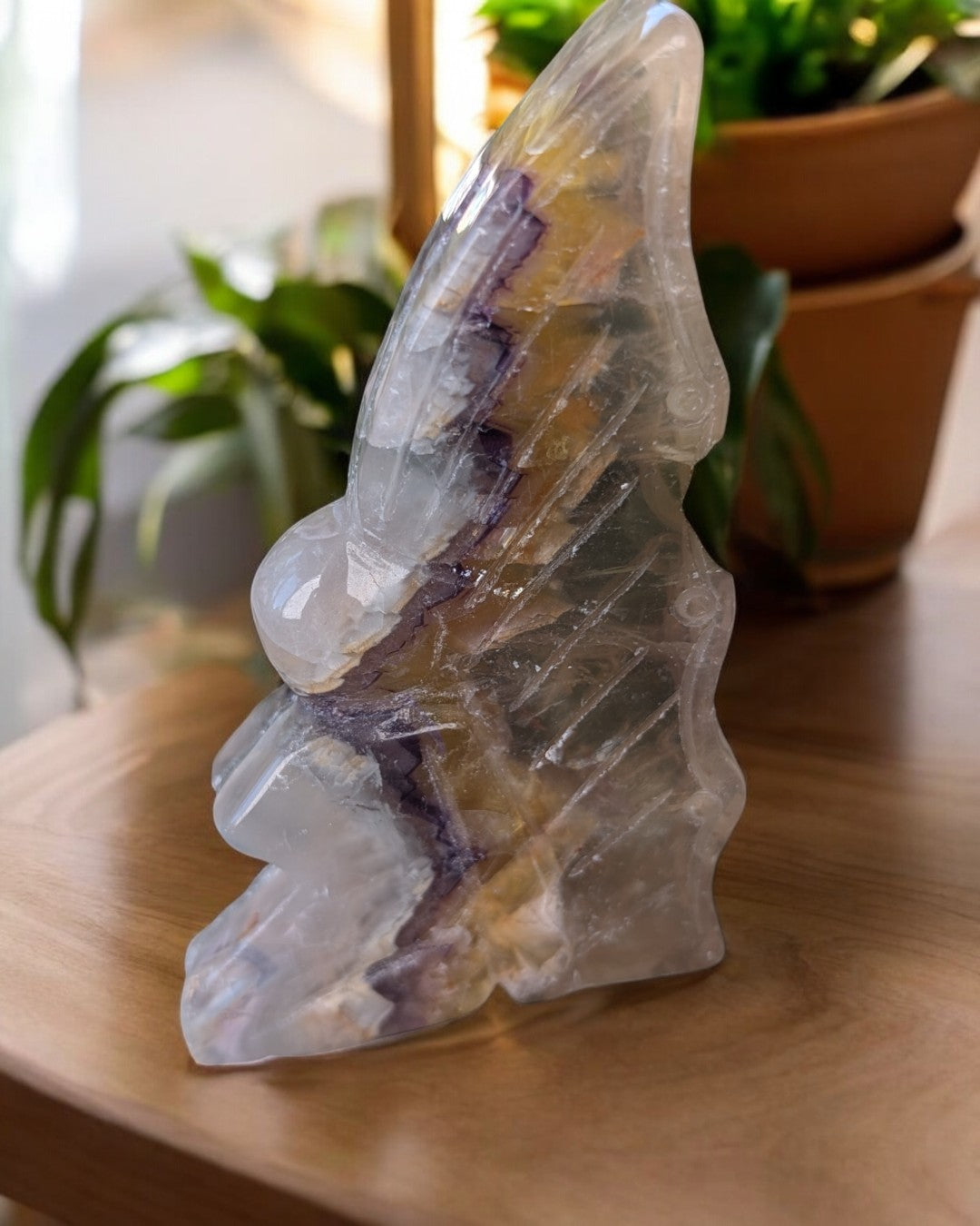 Fluorite Fairy Carving