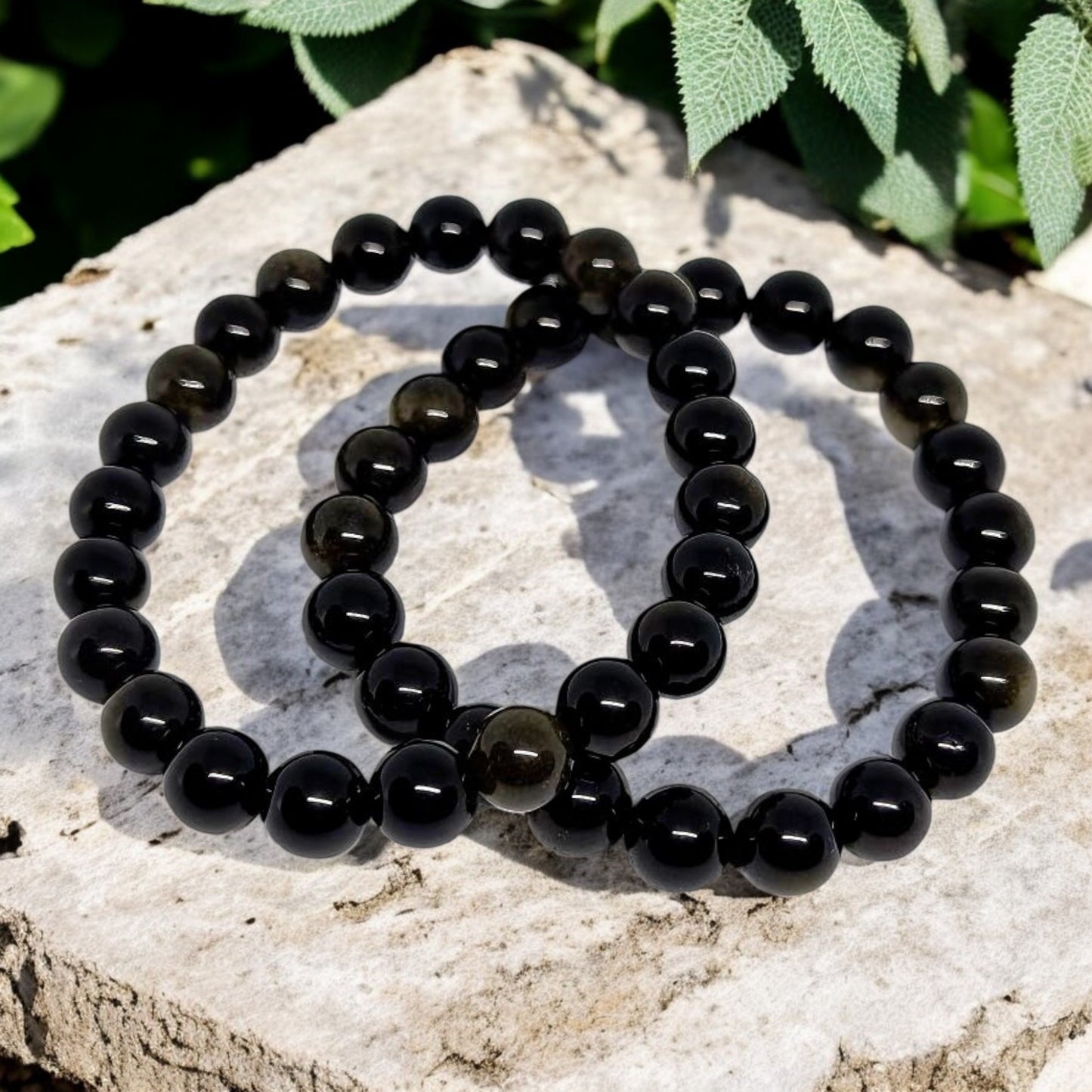 Gold Sheen Obsidian Bracelet