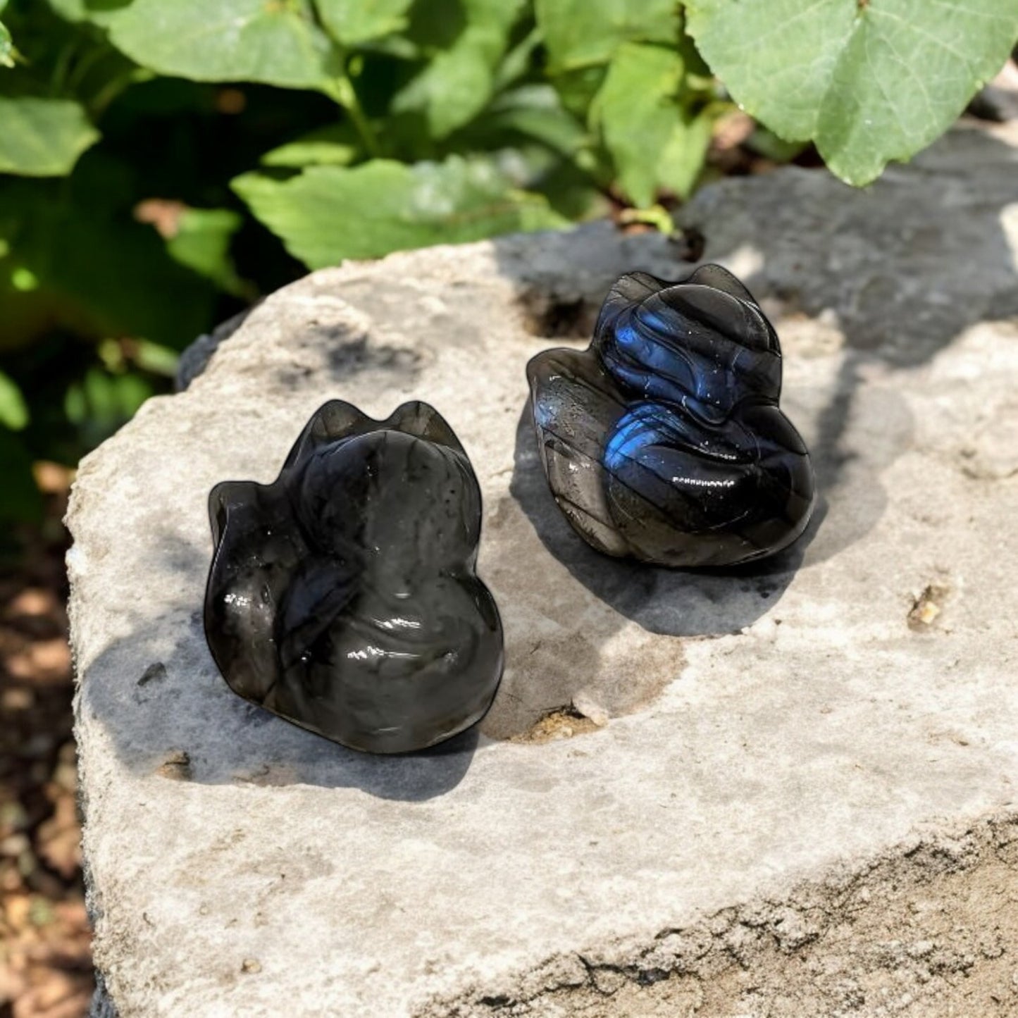 Labradorite Cat Carving