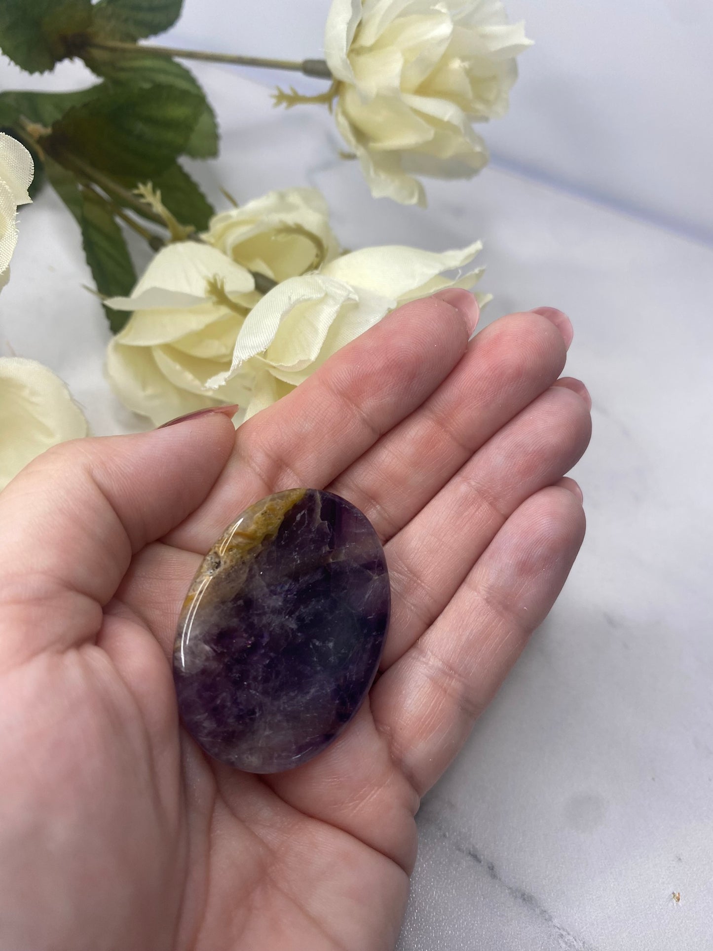 Amethyst Worry Stone