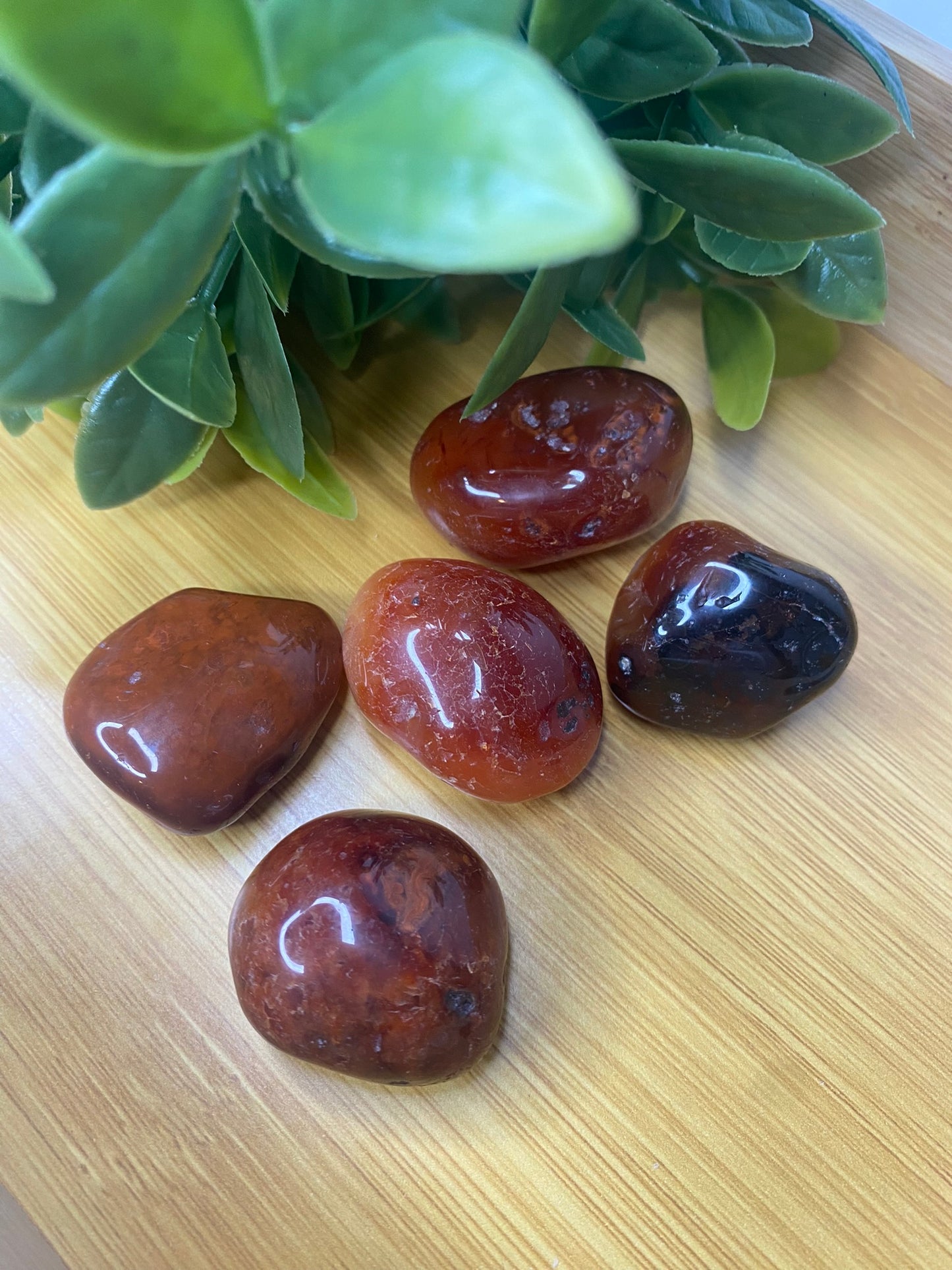 Red Carnelian Agate Tumbles