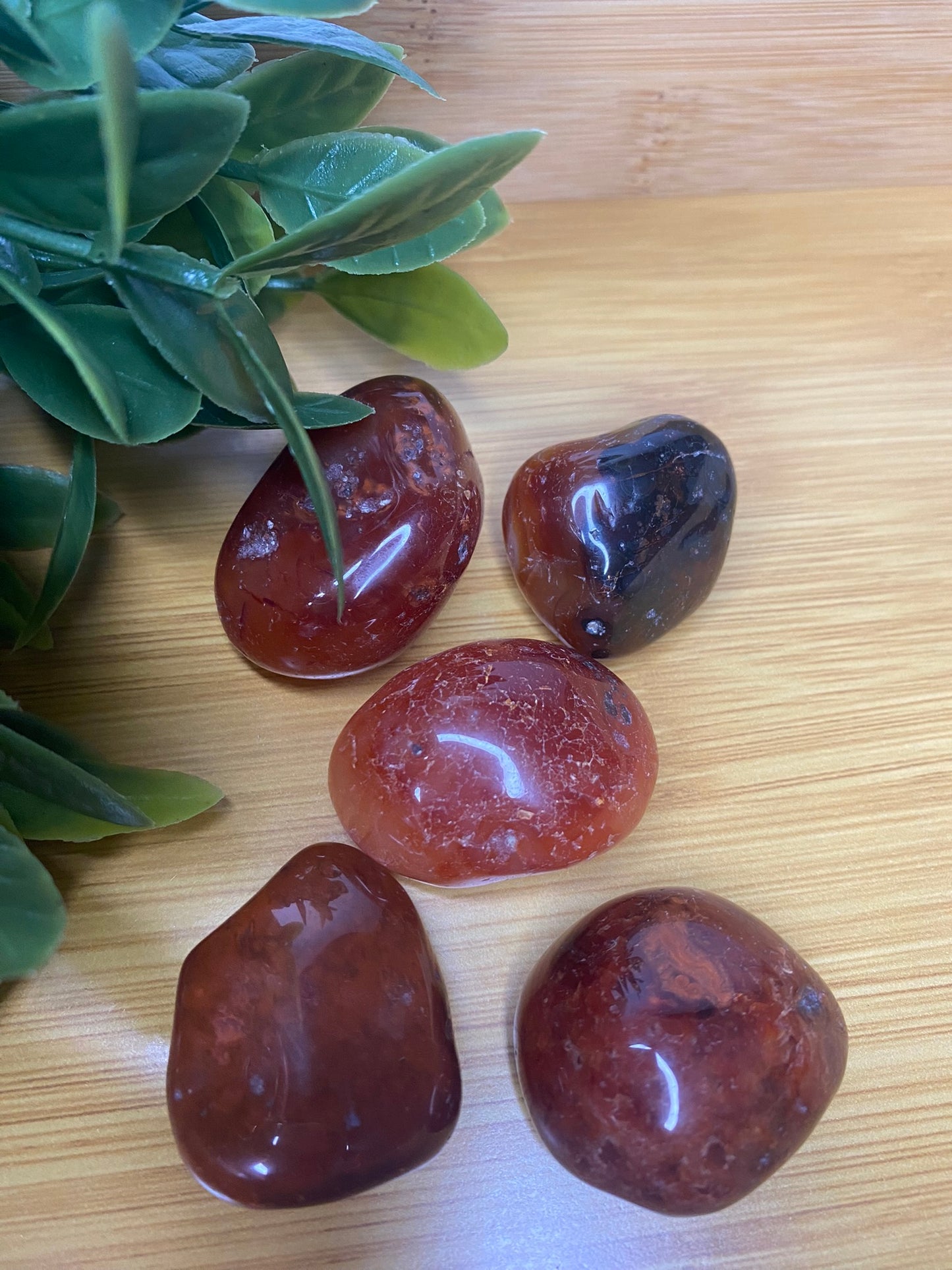 Red Carnelian Agate Tumbles