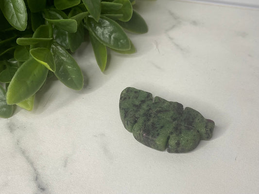 Ruby in Zoisite Leaf