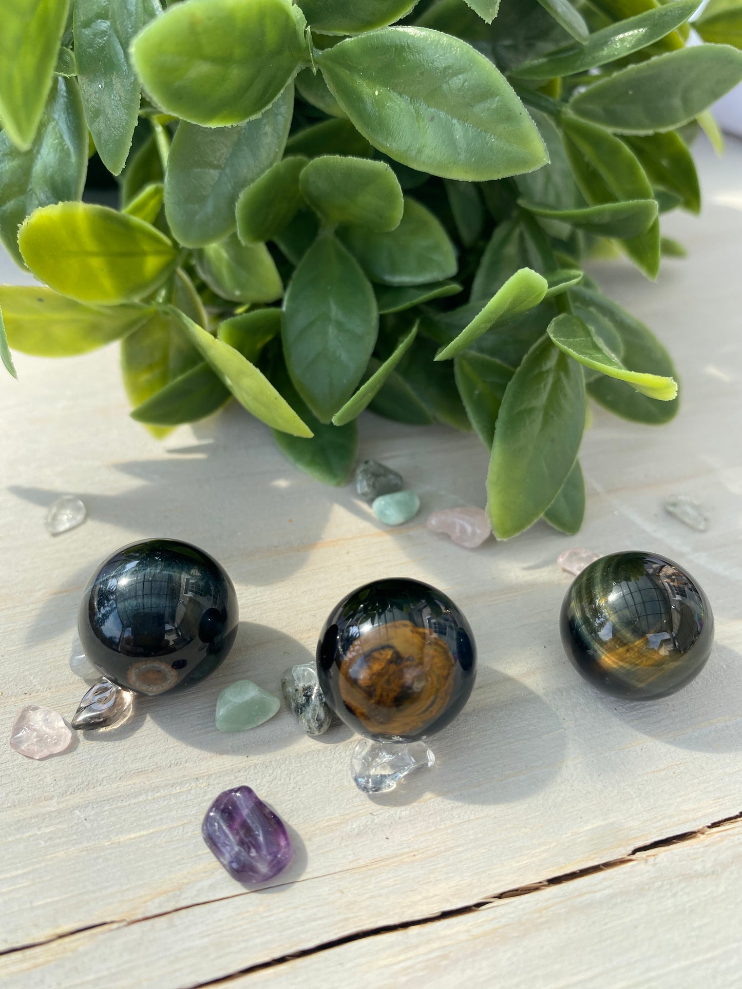 Mini Blue Tigers Eye Sphere