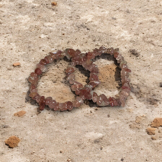 Chip Strawberry Quartz bracelet