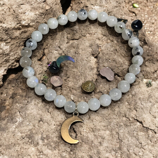 Rainbow Moonstone Bracelet