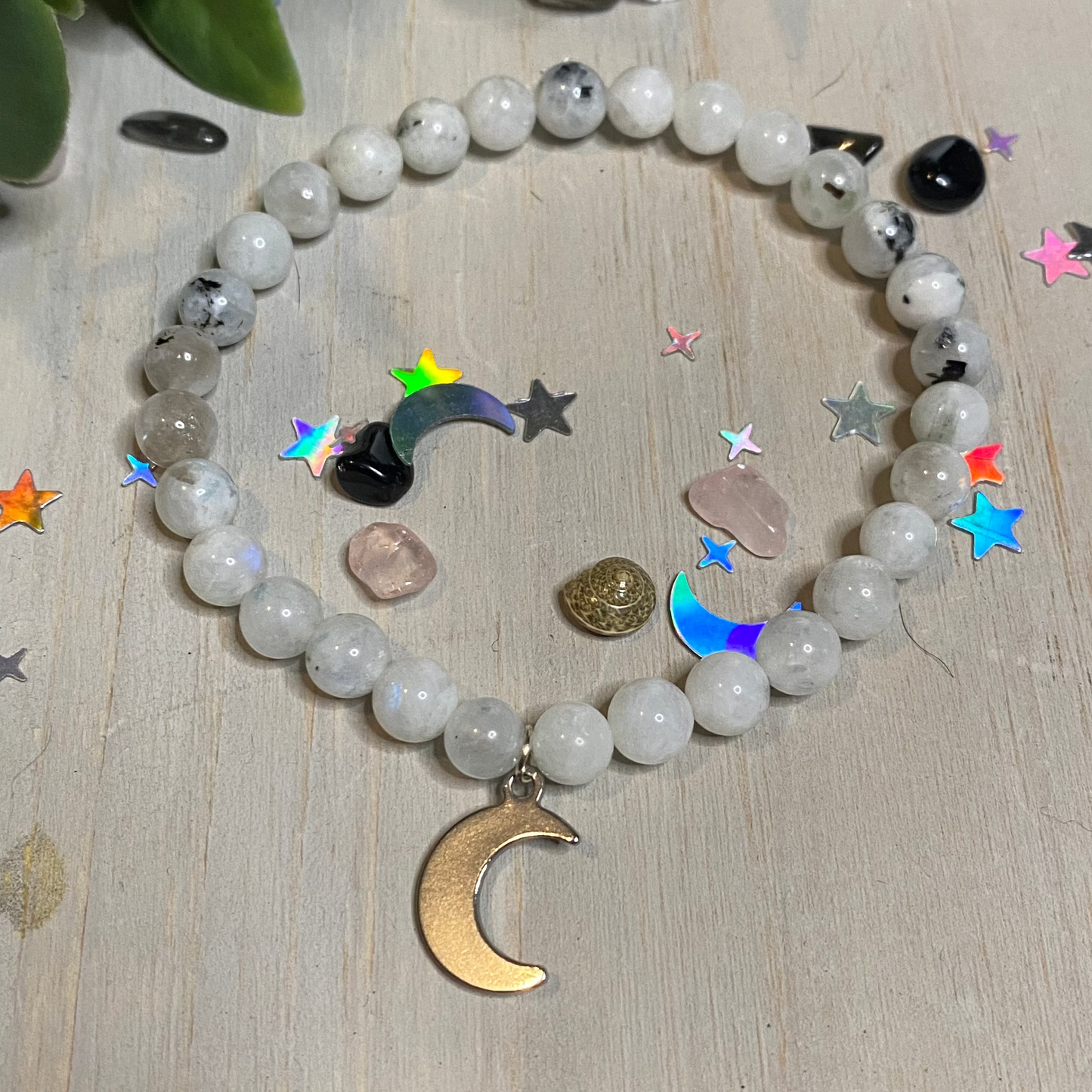 Rainbow Moonstone Bracelet