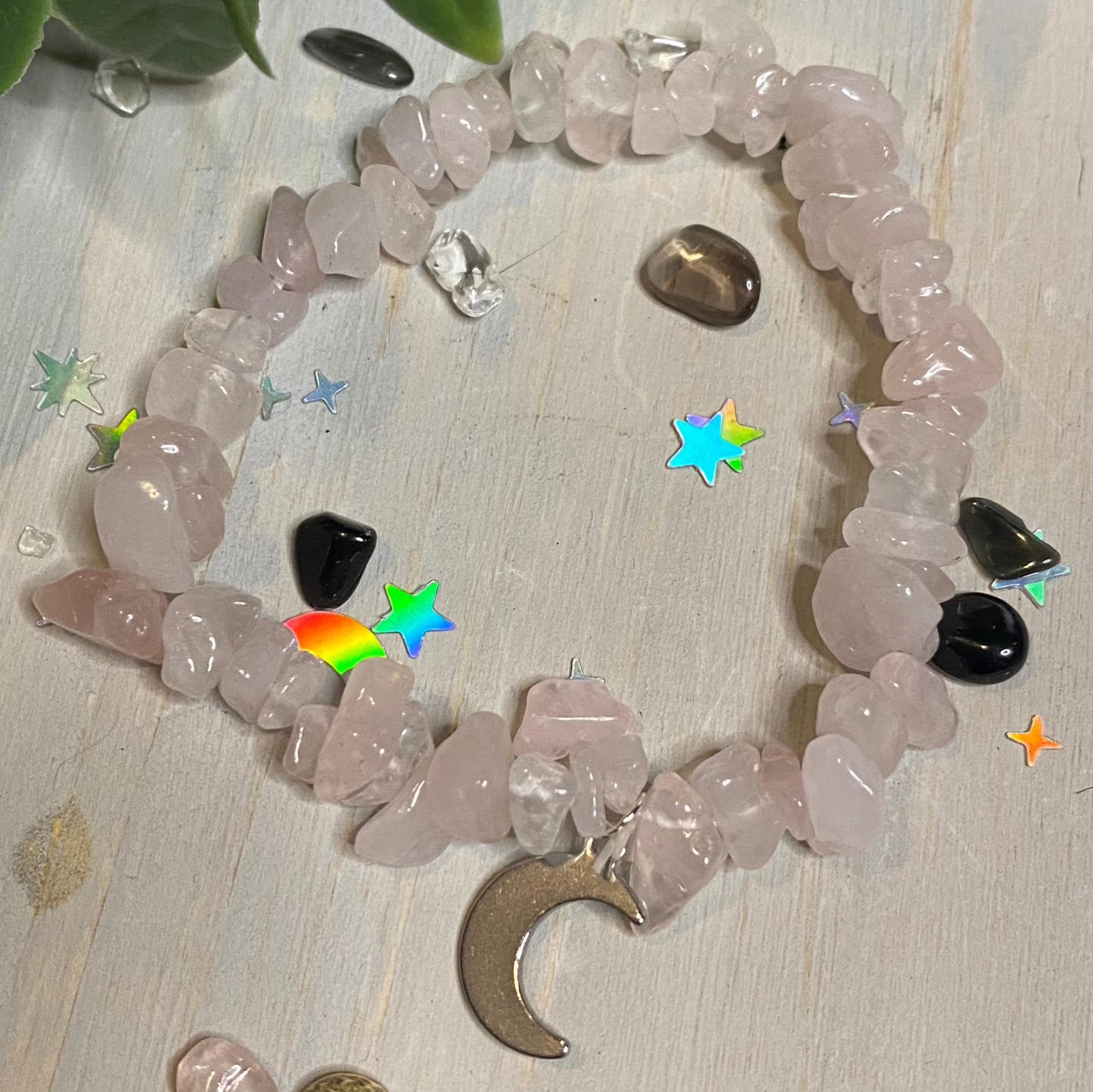 Chip Rose Quartz Bracelet