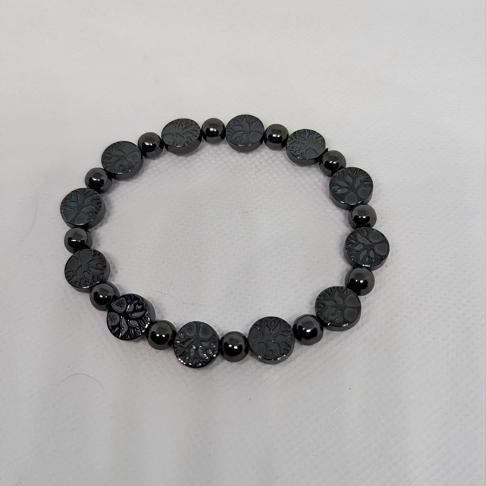 Tree of Life Hematite Bracelet